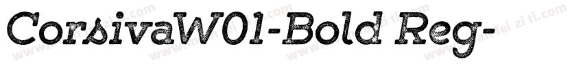 CorsivaW01-Bold Reg字体转换